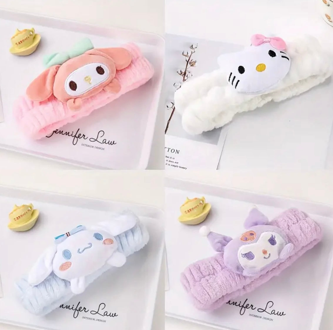 Kawaii Plush Spa headband